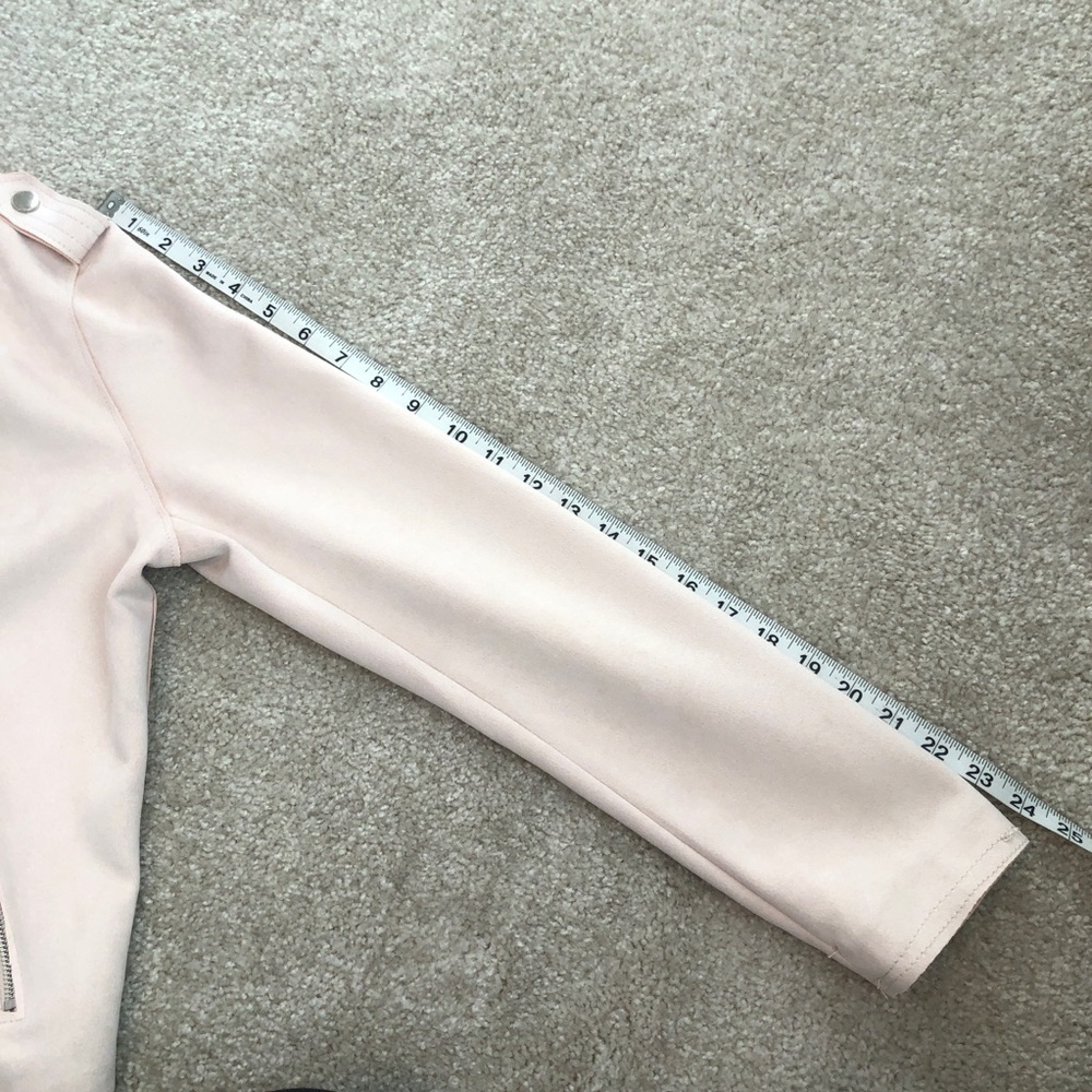 Philosophy Republic Clothing Faux Leather Moto Jacket Blush Pink Size Medium - Picture 8 of 15